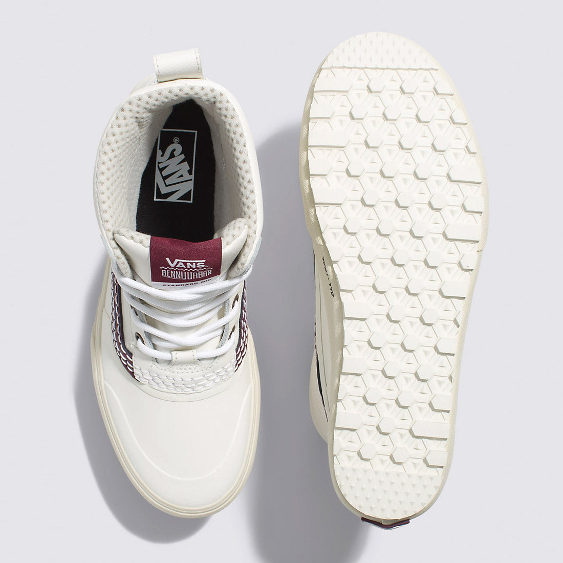 VANS Standard Mid Snow MTE Benny Urban Marshmallow/Burgundy