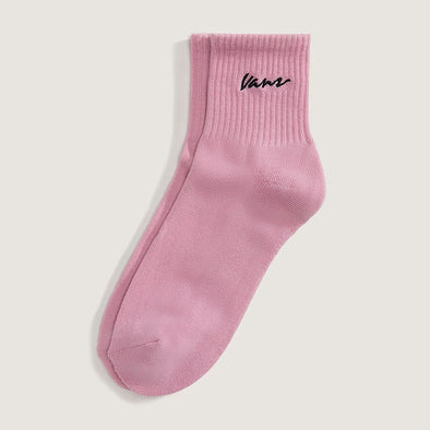 VANS Women's Classic Script Half Crew Sock - Pink Dawn
