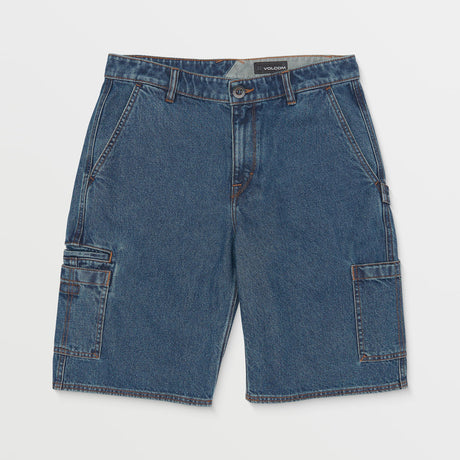 VOLCOM 1991 Utility Denim 23" Shorts - Indigo Ridge Wash