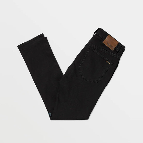 VOLCOM 2x4 Tapered Jeans - Black Out