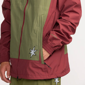 VOLCOM Arthur 3L Jacket 2026 - Burnt Red