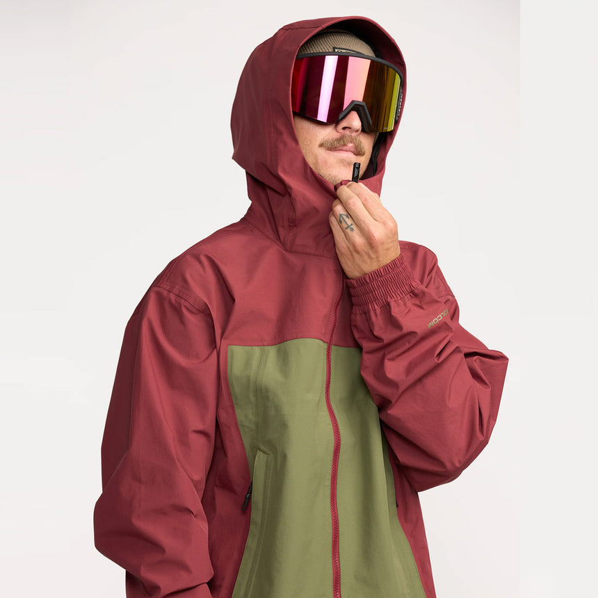 VOLCOM Arthur 3L Jacket 2026 - Burnt Red