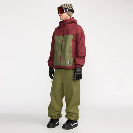 VOLCOM Arthur 3L Jacket 2026 - Burnt Red