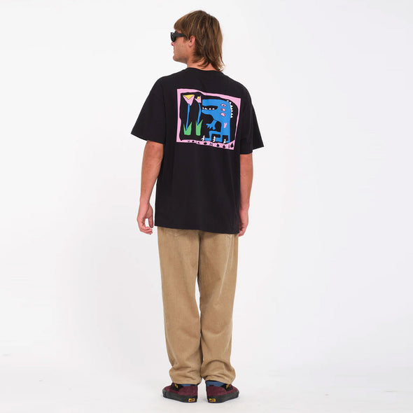 VOLCOM Arthur Dino Lse Tee - Black