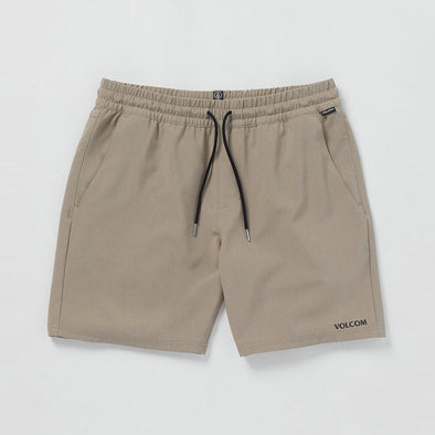 VOLCOM AU Cross Shred 18" Elastic Waist Short - Dark Khaki