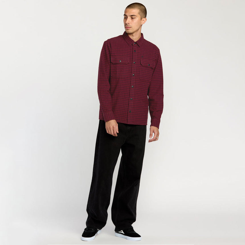 VOLCOM Augustone Shirt - Merlot