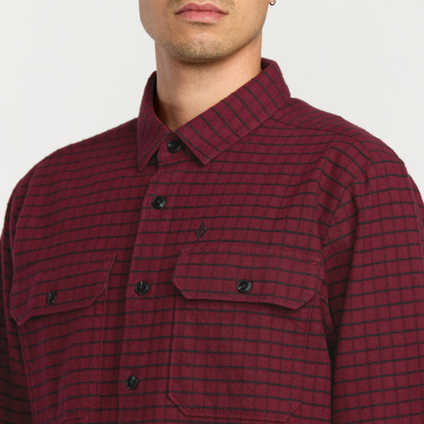 VOLCOM Augustone Shirt - Merlot