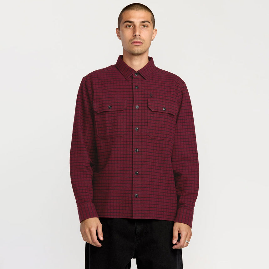 VOLCOM Augustone Shirt - Merlot