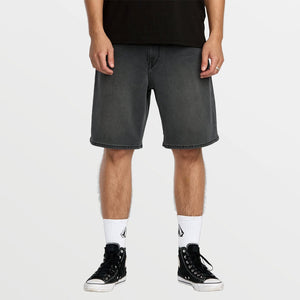 VOLCOM Billow Denim 22" Shorts - Concrete