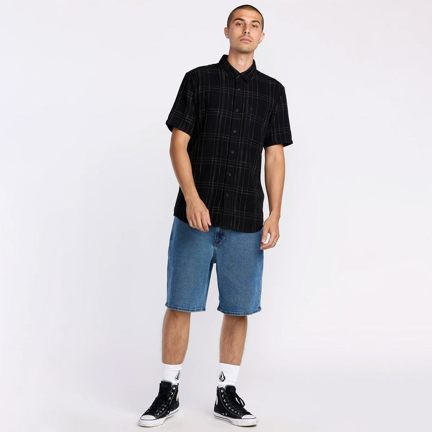VOLCOM Billow Denim 22" Shorts - Deep River Blues