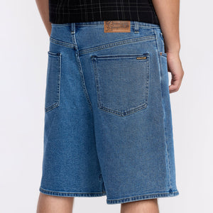 VOLCOM Billow Denim 22" Shorts - Deep River Blues