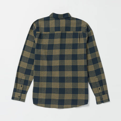 VOLCOM Caden Plaid Long Sleeve Shirt - Navy