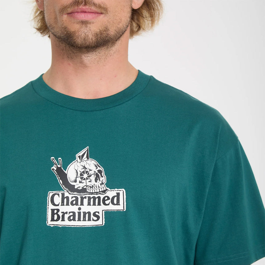 VOLCOM Charmed Brains Tee - Rifle Green