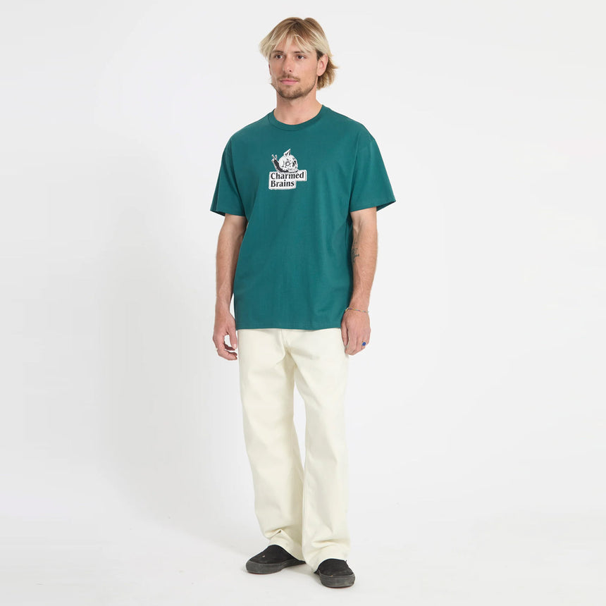 VOLCOM Charmed Brains Tee - Rifle Green