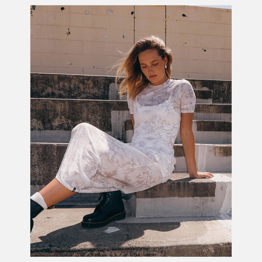 VOLCOM Checked Out Dress - Camouflage