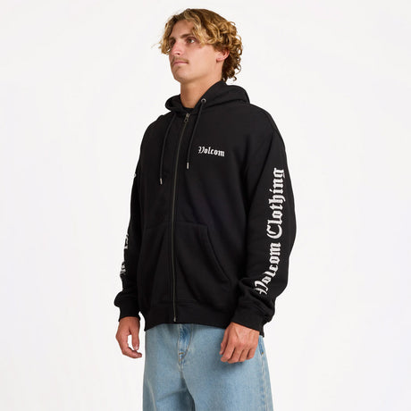 VOLCOM Core Gnar Zip Hood - Black