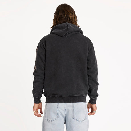 VOLCOM Die By The Stone Zip Hood - Light Acid Black