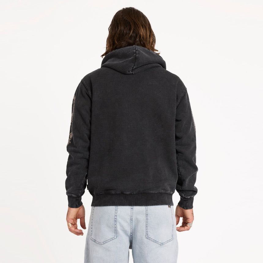 VOLCOM Die By The Stone Zip Hood - Light Acid Black