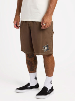 VOLCOM Disturb 21" Short - Brown Stone