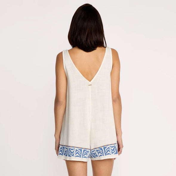 VOLCOM Emma Rushton Romper - Vintage White