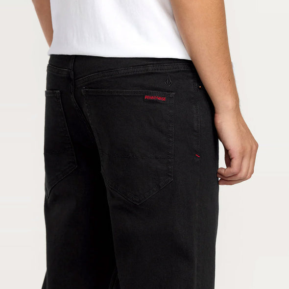 VOLCOM Entertainment Pennywise Denim - Black On Black
