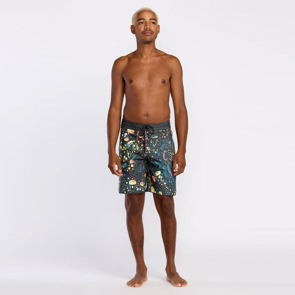 VOLCOM Excite Stoney Scallop 19" Boardshorts - Black
