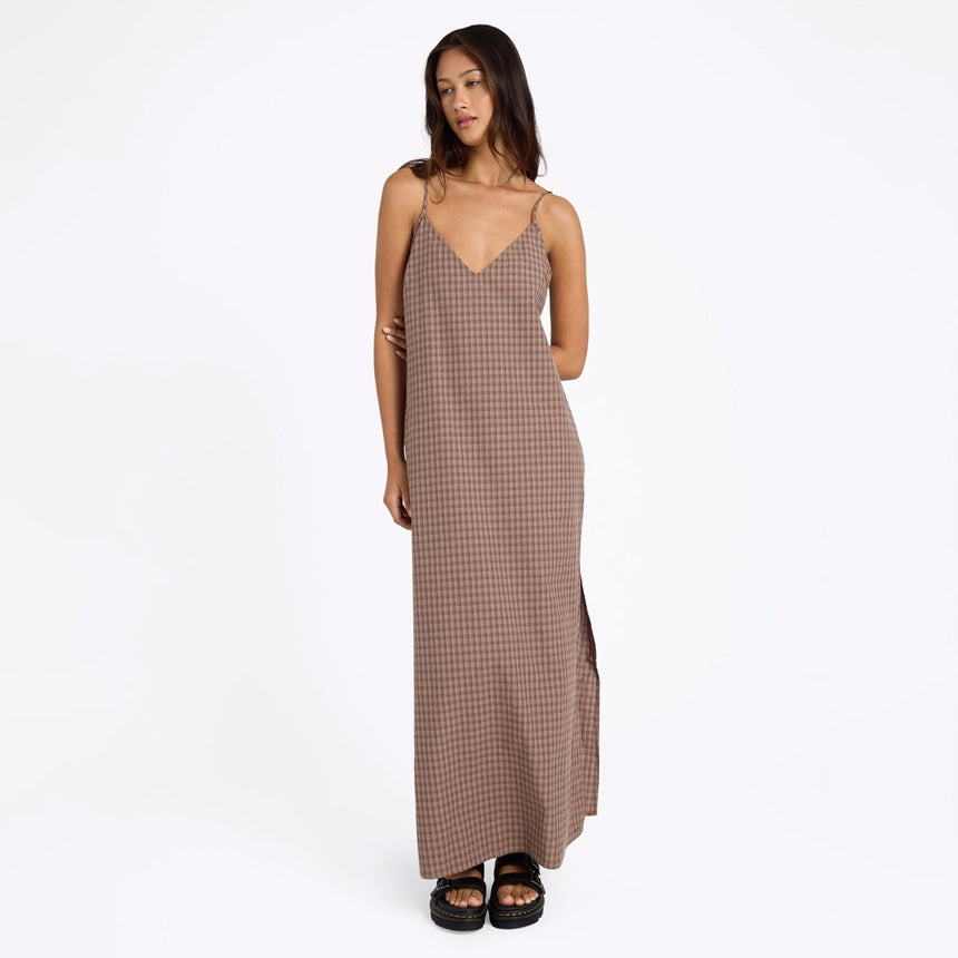 VOLCOM Fallllin Maxi Dress - Earth