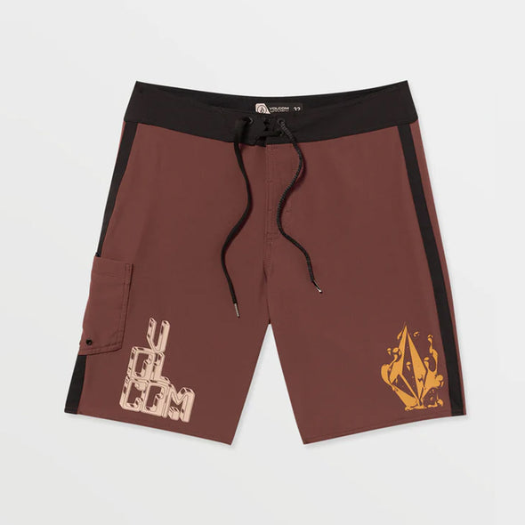 VOLCOM Featured Artist Callum Rooney Mod 20" Boardshorts - Pepper Red