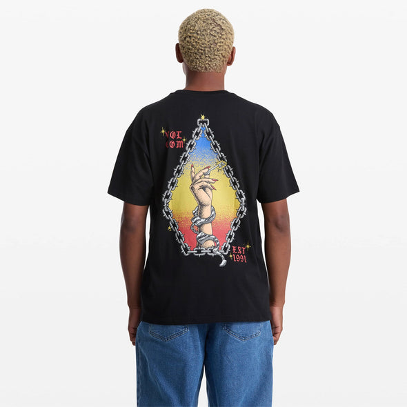 VOLCOM Featured Artist Daniel Shepard Unlocked Tee - Black