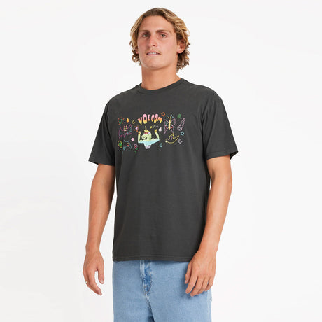 VOLCOM Featured Artist Ozzy Powered Tee - Stealth