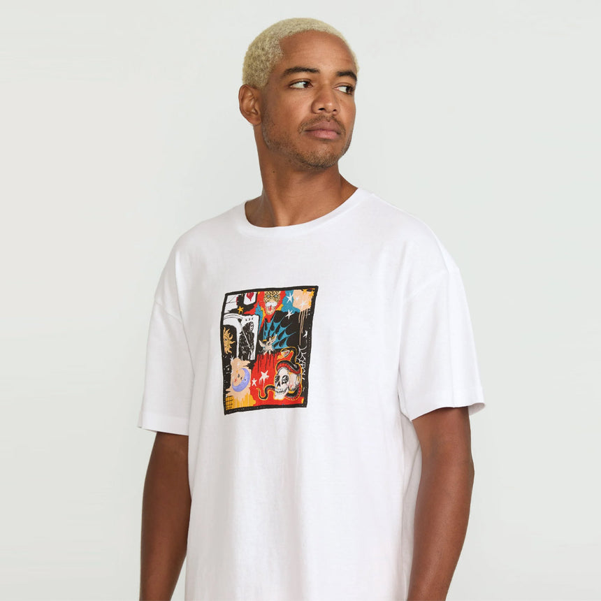 VOLCOM Featured Artist Seth Conboy Loose Tee - White
