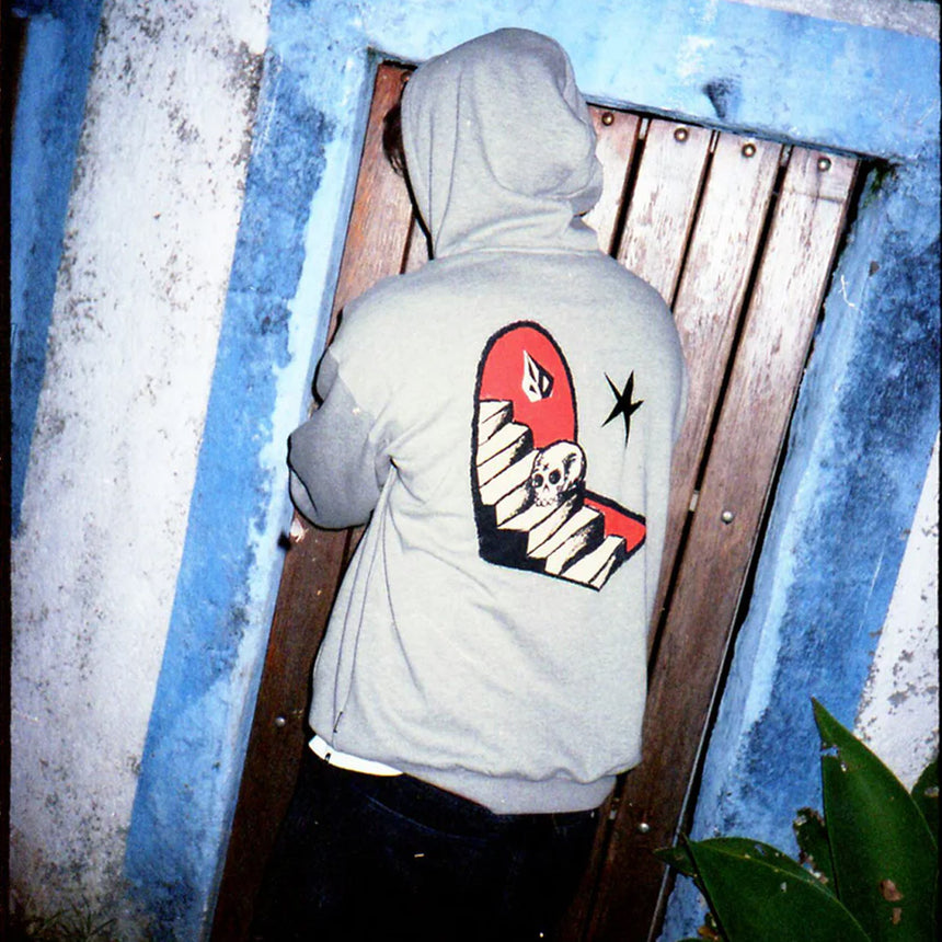 VOLCOM Featured Artist Seth Conboy Pullover - Heather Grey