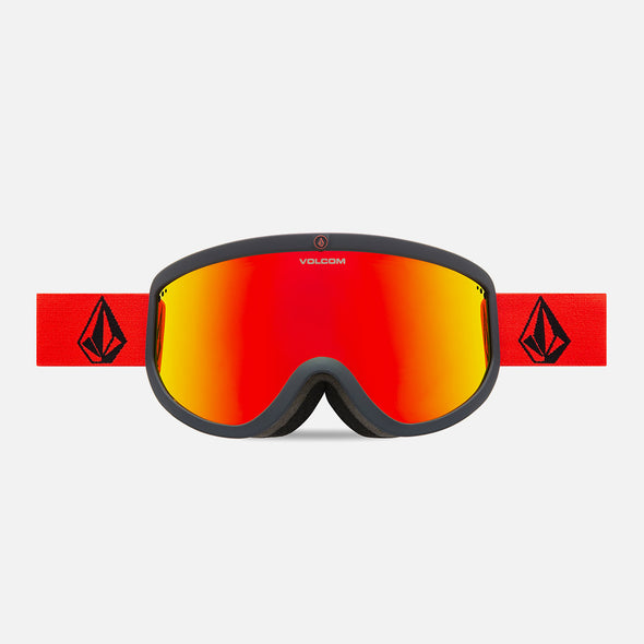 VOLCOM Footprints Goggle 2025 - Crimson Cobalt/Red Chrome
