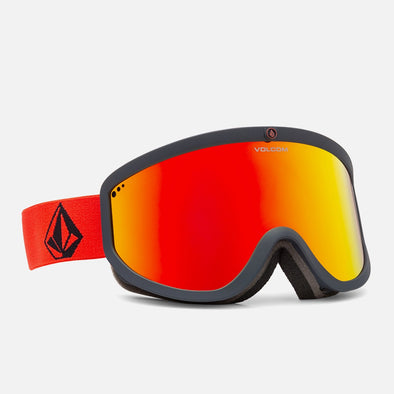 VOLCOM Footprints Goggle 2025 - Crimson Cobalt/Red Chrome