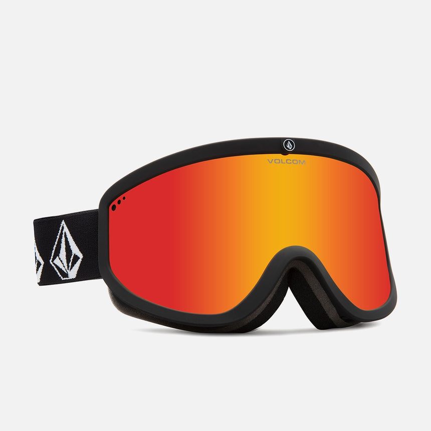 VOLCOM Footprints Goggle 2025 - Matte Black Stone/Red Chrome