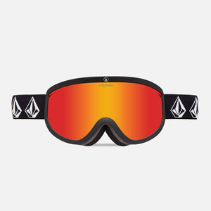 VOLCOM Footprints Goggle 2025 - Matte Black Stone/Red Chrome