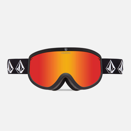 VOLCOM Footprints Goggle 2025 - Matte Black Stone/Red Chrome