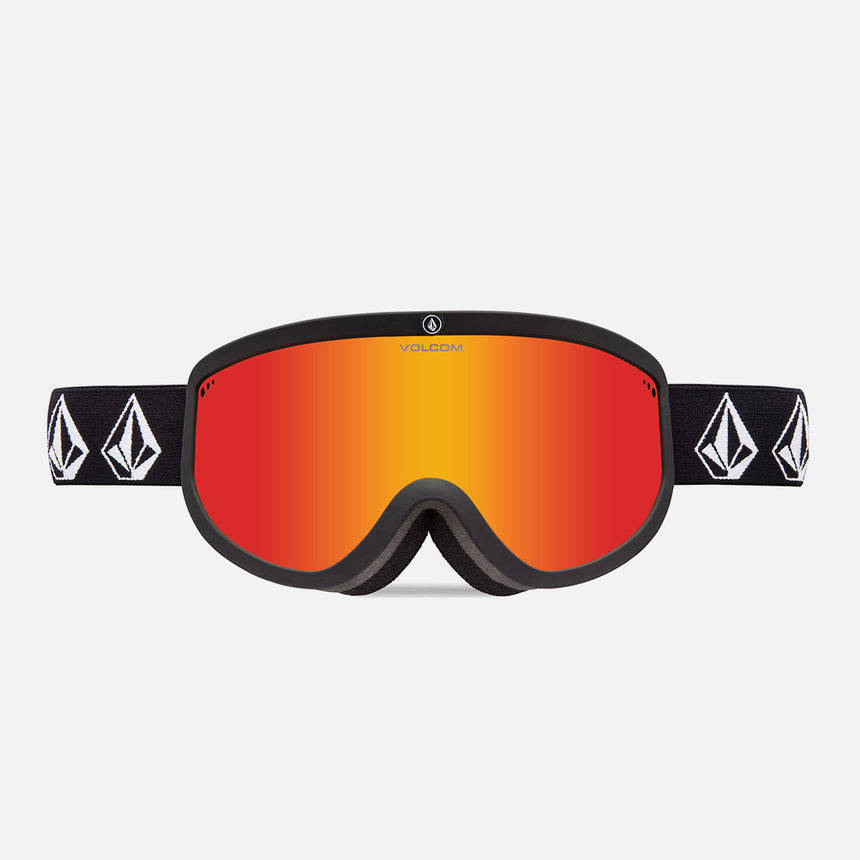 VOLCOM Footprints Goggle 2025 - Matte Black Stone/Red Chrome