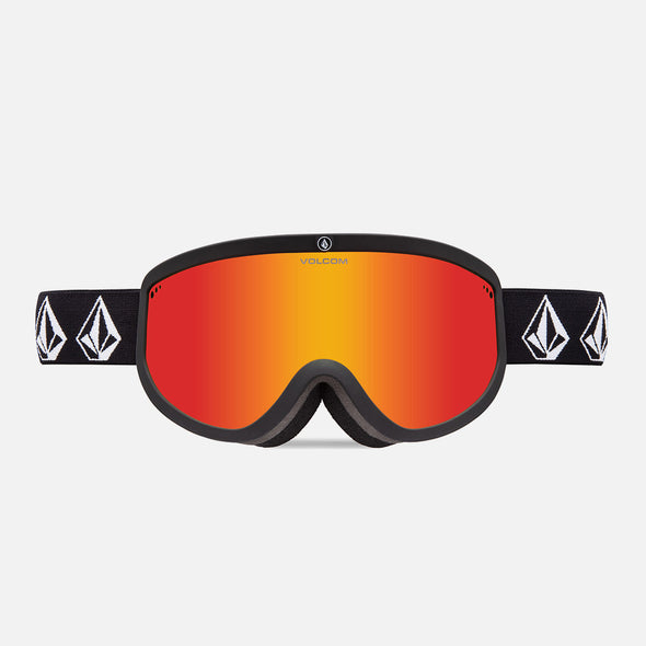 VOLCOM Footprints Goggle 2025 - Matte Black Stone/Red Chrome