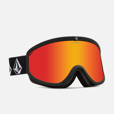 VOLCOM Footprints Goggle 2025 - Matte Black Stone/Red Chrome