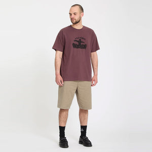 VOLCOM Freazy Loose Elastic Waist Short 22" - Light Khaki