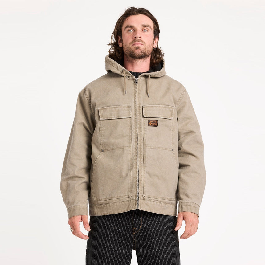 VOLCOM Freshdust Workwear Jacket - Brindle