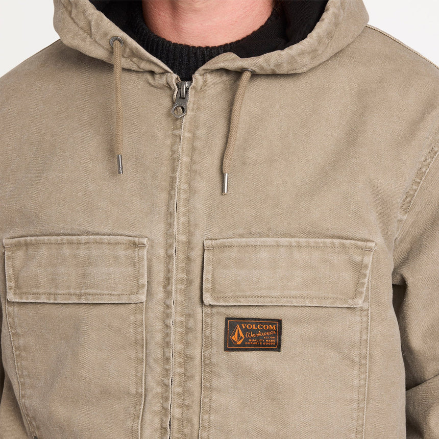 VOLCOM Freshdust Workwear Jacket - Brindle