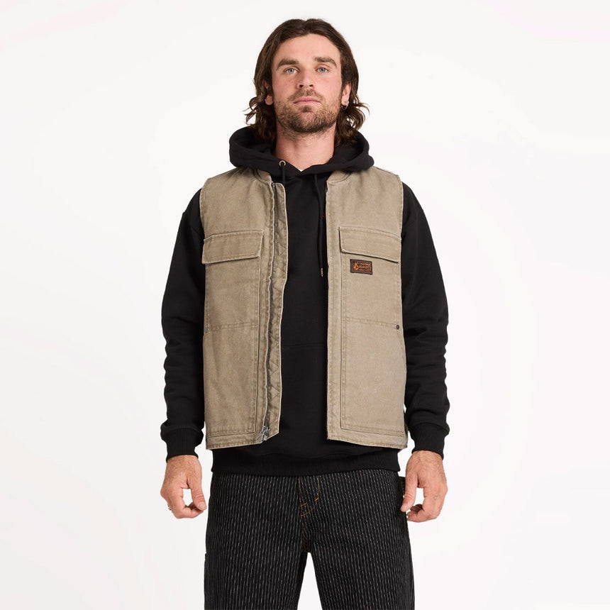 VOLCOM Freshdust Workwear Vest - Brindle