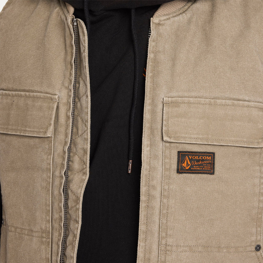 VOLCOM Freshdust Workwear Vest - Brindle