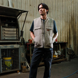 VOLCOM Freshdust Workwear Vest - Brindle