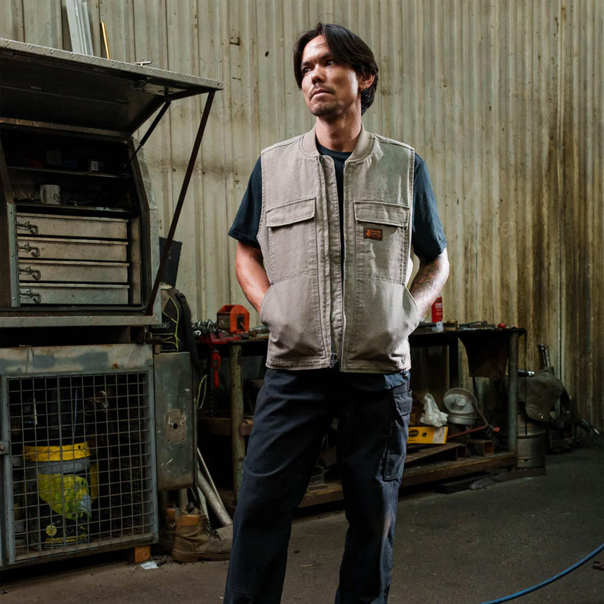 VOLCOM Freshdust Workwear Vest - Brindle