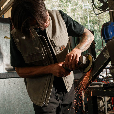 VOLCOM Freshdust Workwear Vest - Brindle