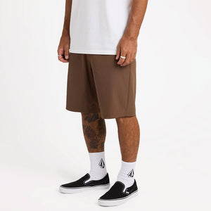 VOLCOM Frickin Cross Shred 20" Shorts - Brown Stone