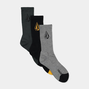 VOLCOM Full Stone Mix Sock 3 Pack - Multi